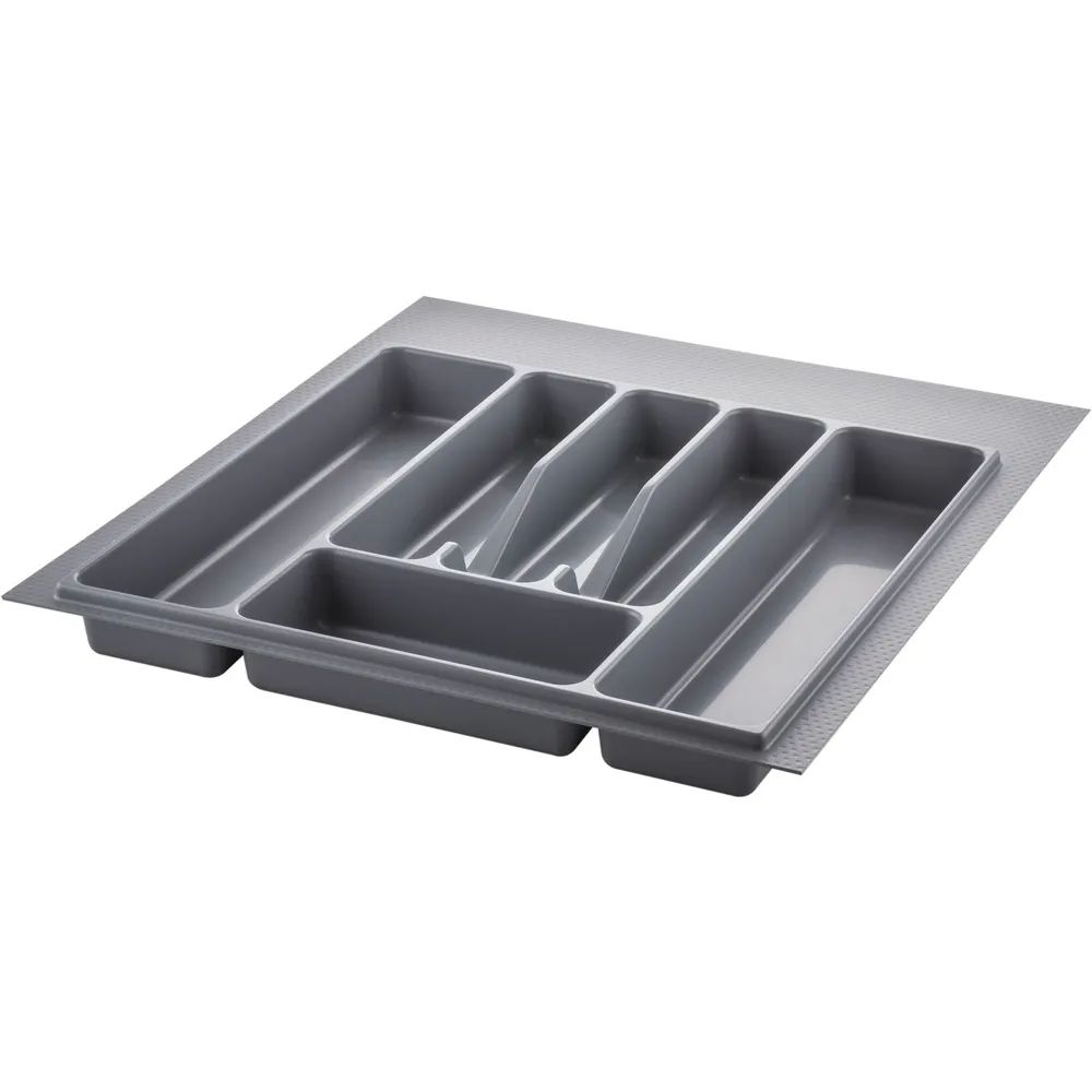 VOLPATO Besteckeinsatz Serie 72 KB 500 mm Kunststoff Silbergrau
