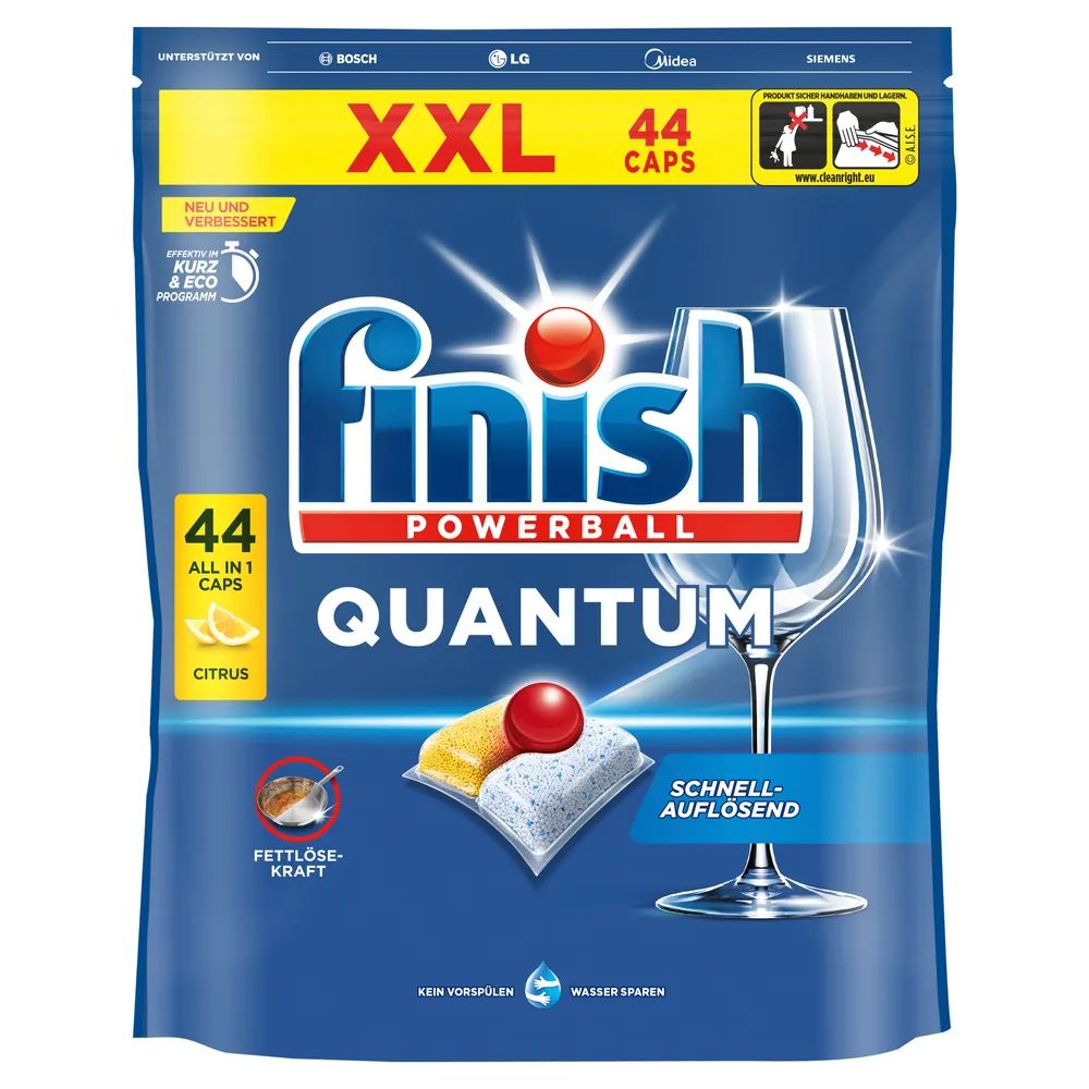 Finish Quantum XXL Citrus 44 Caps        