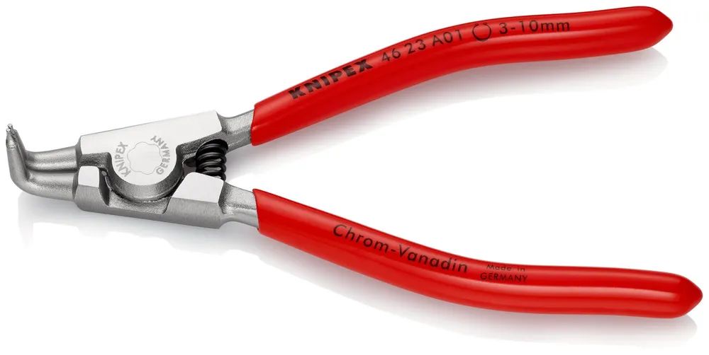 KNIPEX Sicherungsringzange für Außenringe auf Wellen mit Kunststoff überzogen verchromt 125 mm