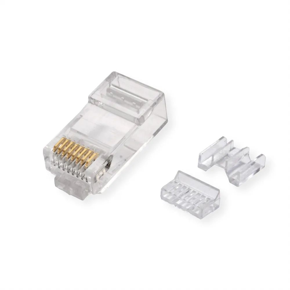 ROLINE Modular Plug ungeschirmt Cat.6A (Class EA), für Massiv-/Litzendraht, 10 St.