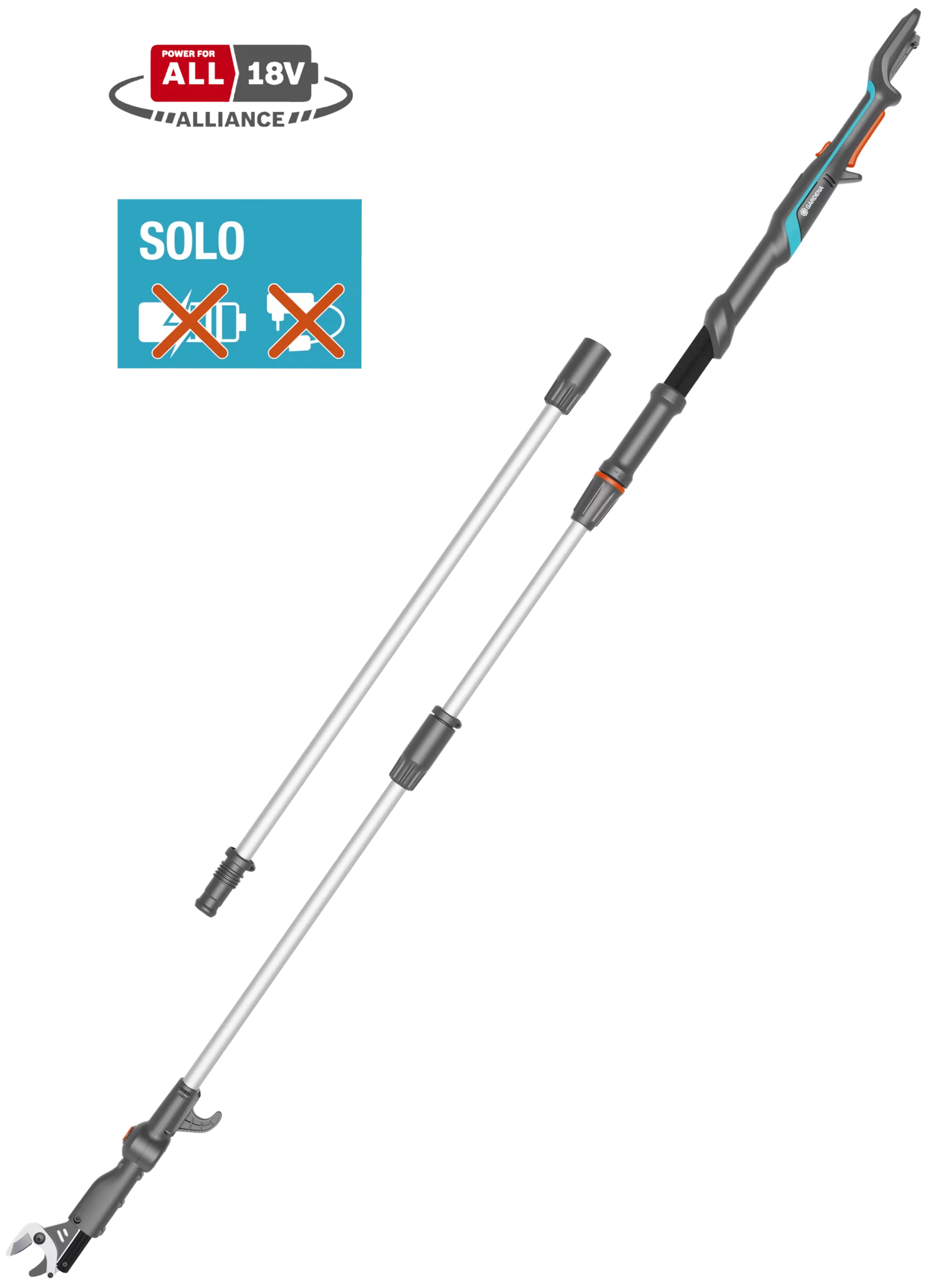 Gardena Akku-Teleskop-Baumschere HighCut 360/18V P4A solo