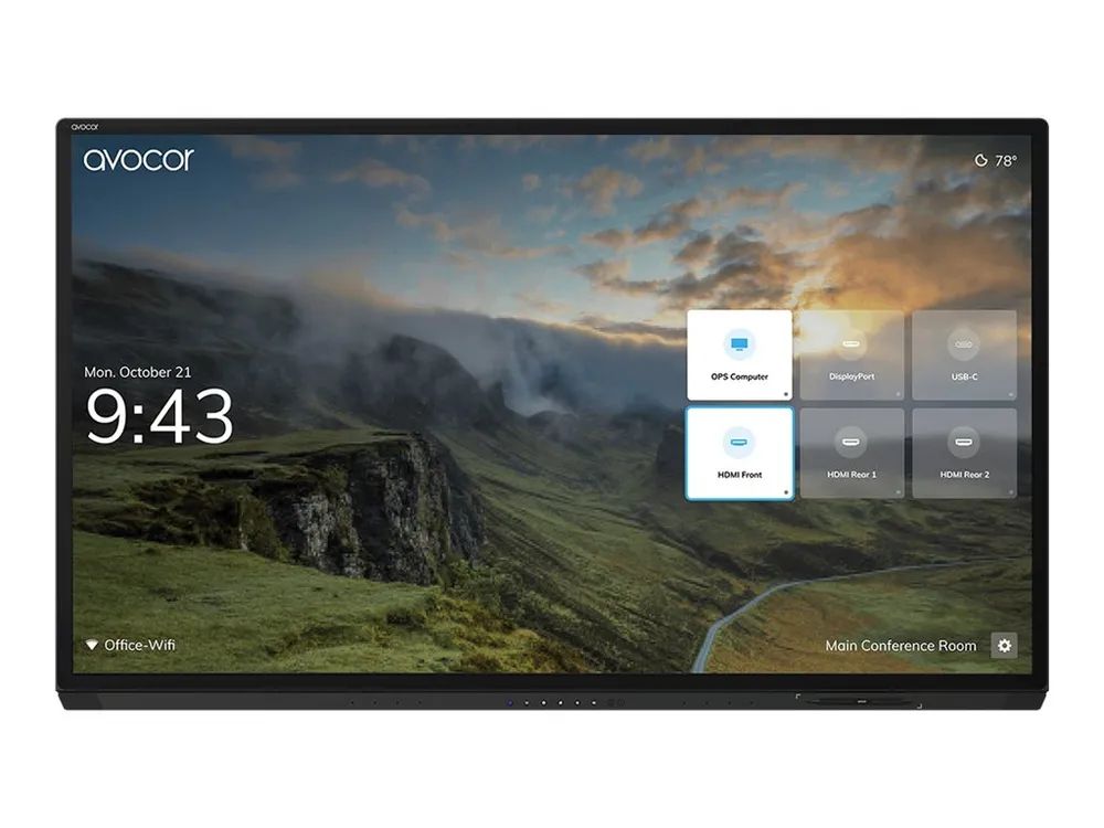 Avocor AVG-7560 - 190 cm (75") Diagonalklasse G Series LCD-Display mit LED-Hintergrundbeleuchtung - interaktiv - mit Touchscreen (Multi-Touch)