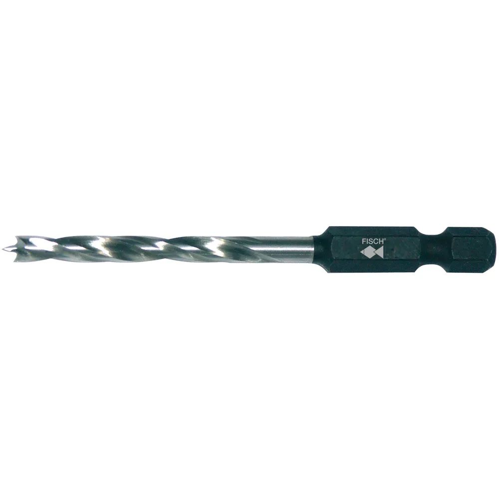 FISCH Holzspiralbohrer mit 1/4 Bit Aufnahme Bohrer ø 8 mm