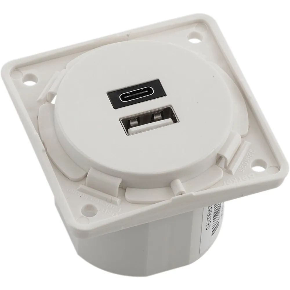 BERKER Integro USB Ladesteckdose USB-A, USB-C weiß matt