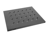 Lanberg AK-1003-B - Regalboden - Schwarz - 120 kg - 1U - 48,3 cm (19") - 465 mm