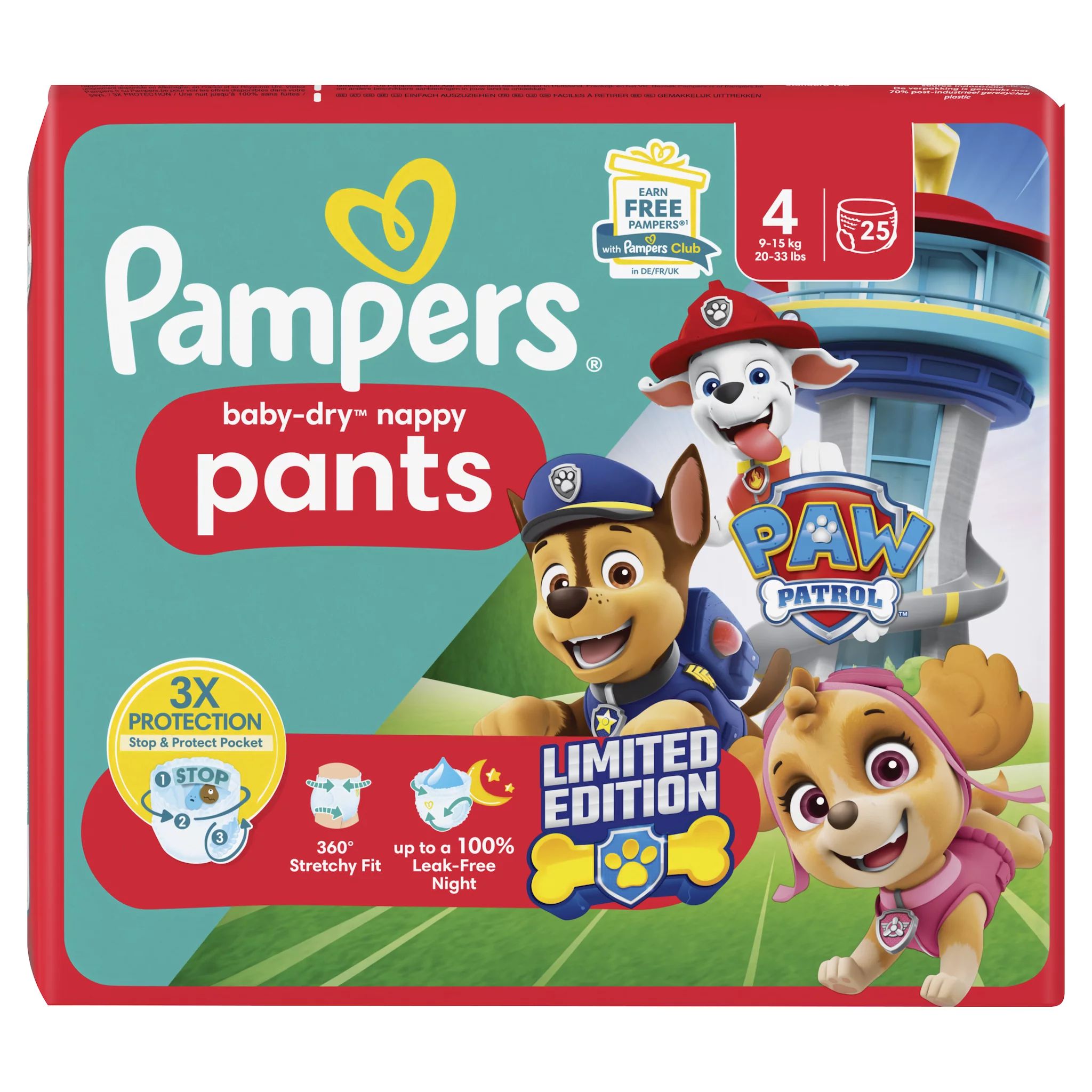 Pampers Baby Dry Pants Gr.4 Maxi 9-15kg Single Pack Paw Patrol