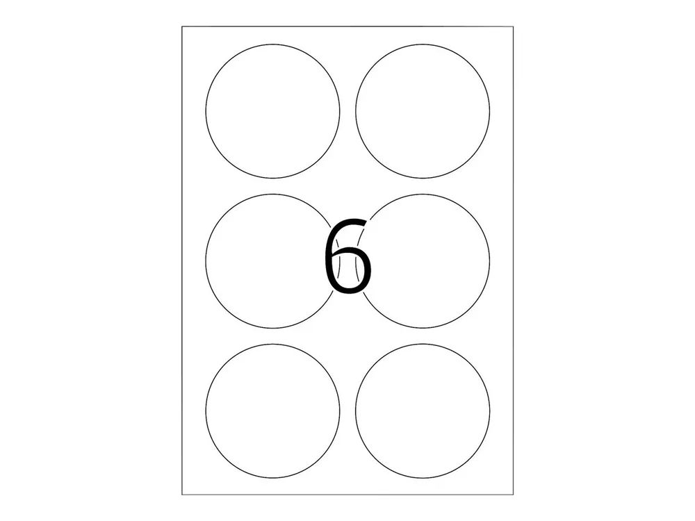 HERMA Special - Papier - matt - selbstklebend, entfernbarer Klebstoff - weiß - 85 mm rund 150 Etikett(en) (25 Bogen x 6)