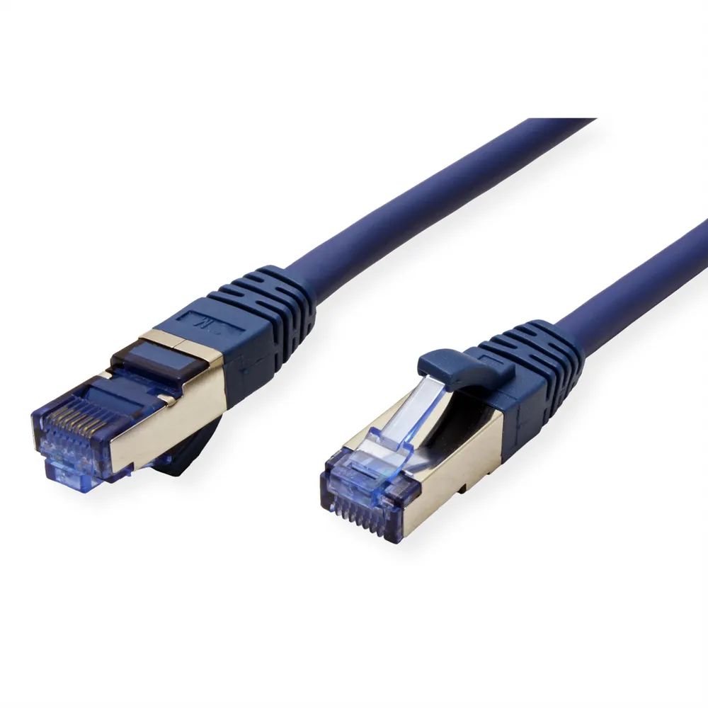 VALUE Patchkabel Cat.6A (Class EA) S/FTP (PiMF), LSOH, blau, 2 m