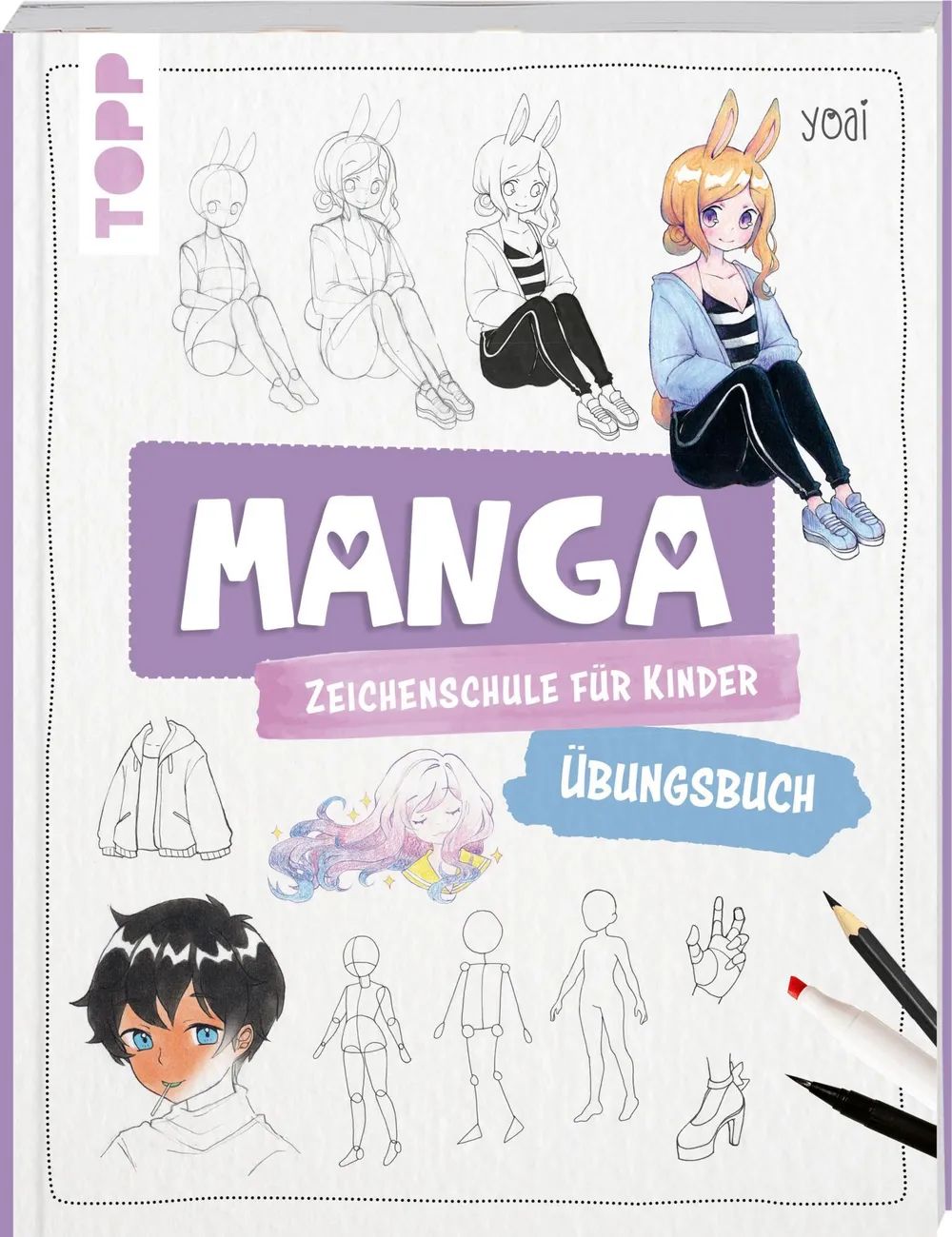 frechverlag GmbH Manga-Zeichenschule Kinder Übungsbuch