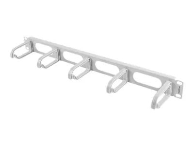 Lanberg Type B - Kabelführungsplatte für Schaltschrank - RAL 7035 - 1U - 48.3 cm (19")