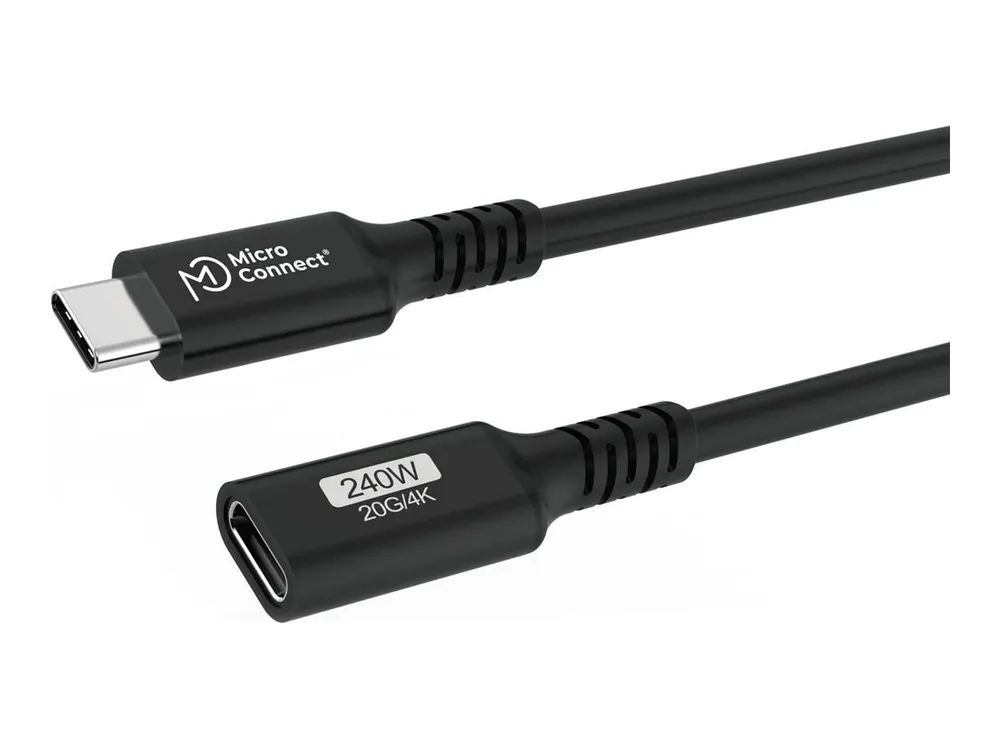 MicroConnect Premium USB-C cable Extender 20Gbps 240W USB 3.2 - Kabel - Digital/Daten
