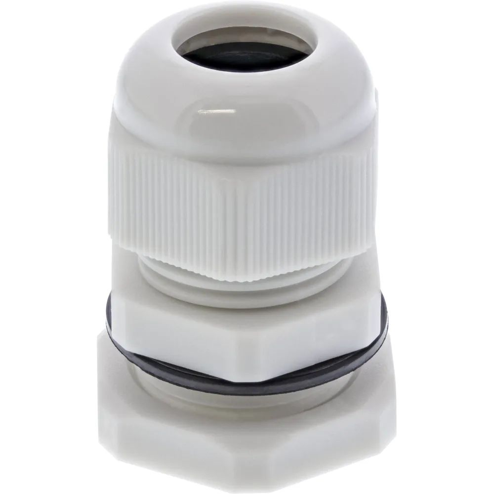InLine Kabeldurchführung PG 13.5 Nylon IP68 6-12mm - grau - 10 Stück