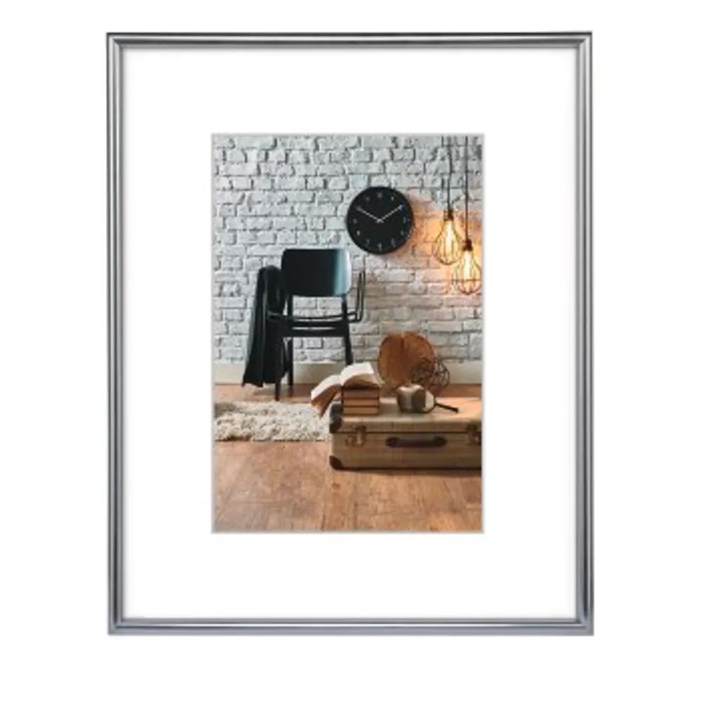 Hama Kunststoffrahmen "Sevilla", Silber Matt, Polystyrol, 60 x 80 cm