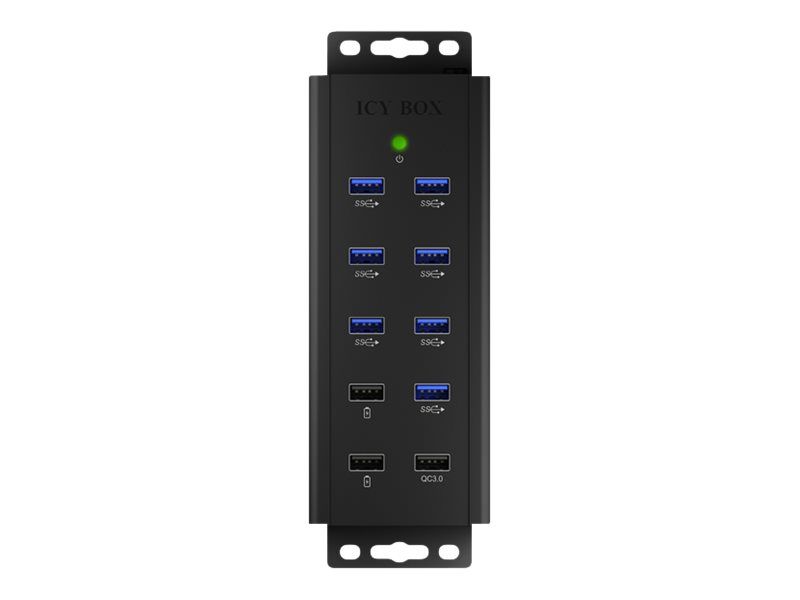 ICY BOX IB-HUB1703-QC3 - Hub - 7 x SuperSpeed USB 3.0