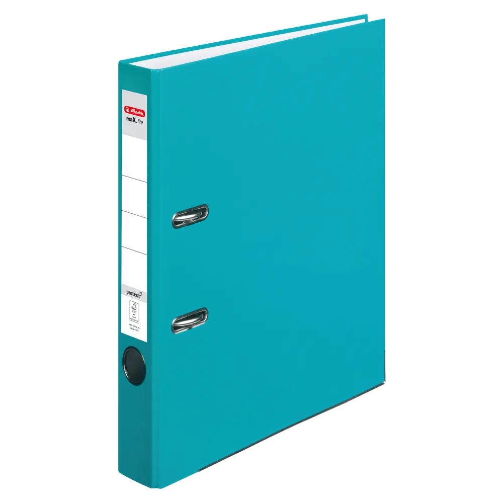 herlitz Ordner maX.file protect, A4, 5cm, türkis