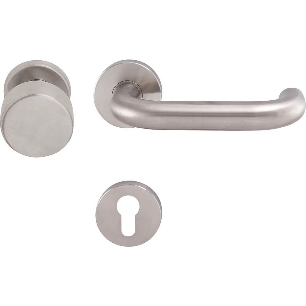 SOLIDO FH-Wechselgarnitur TALIN - auf Rosette PZ, 35 - 45,EI - 30,Edelstahl matt