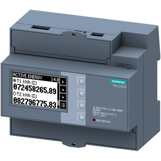Siemens ENERG.ZÄHL.230/400V 1/5A MBRTU / SIEMEN 7KM PAC2200 7KM2200-2EA30-1DA1