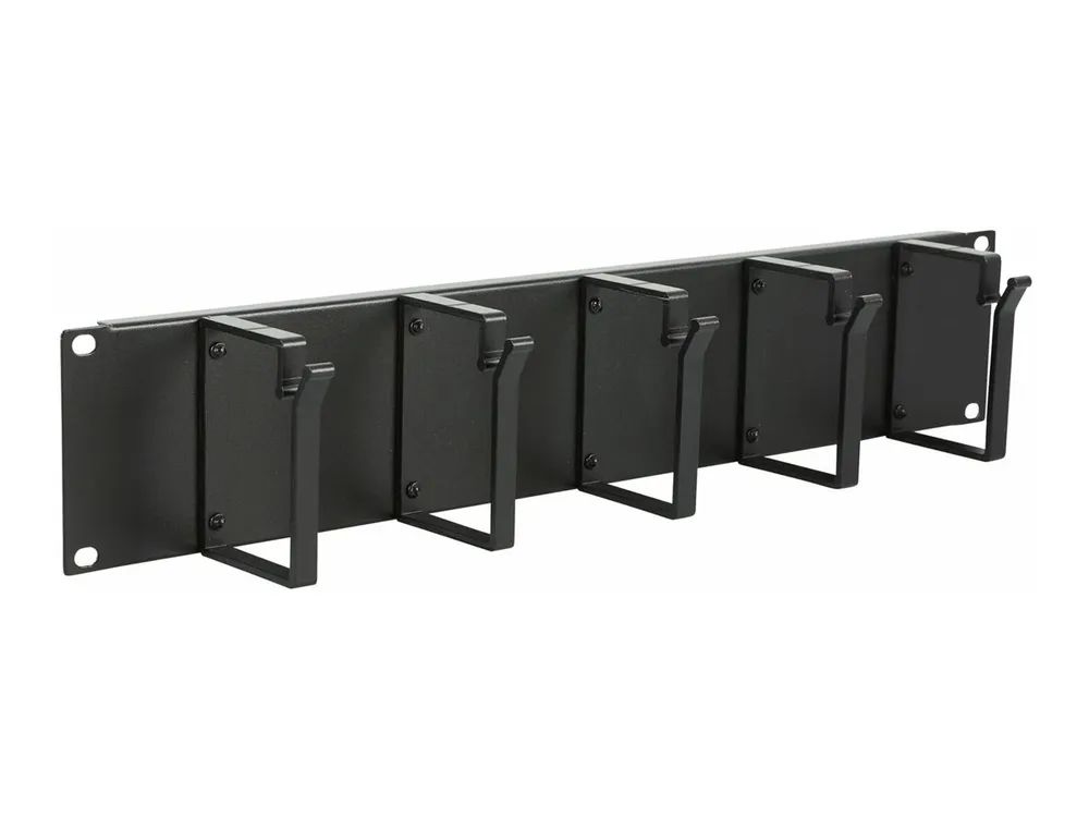 Lanview by Logon - Rack-Kabelorganizer - Schrankmontage - Schwarz - 2U - 48.3 cm (19")