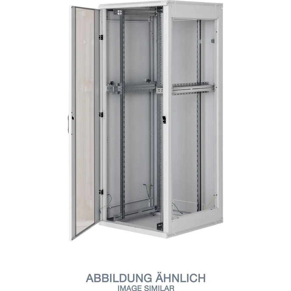 TRITON 19""Schrank B600/T 800 Lichtgrau bis 800Kg zerlegbar Glastuer