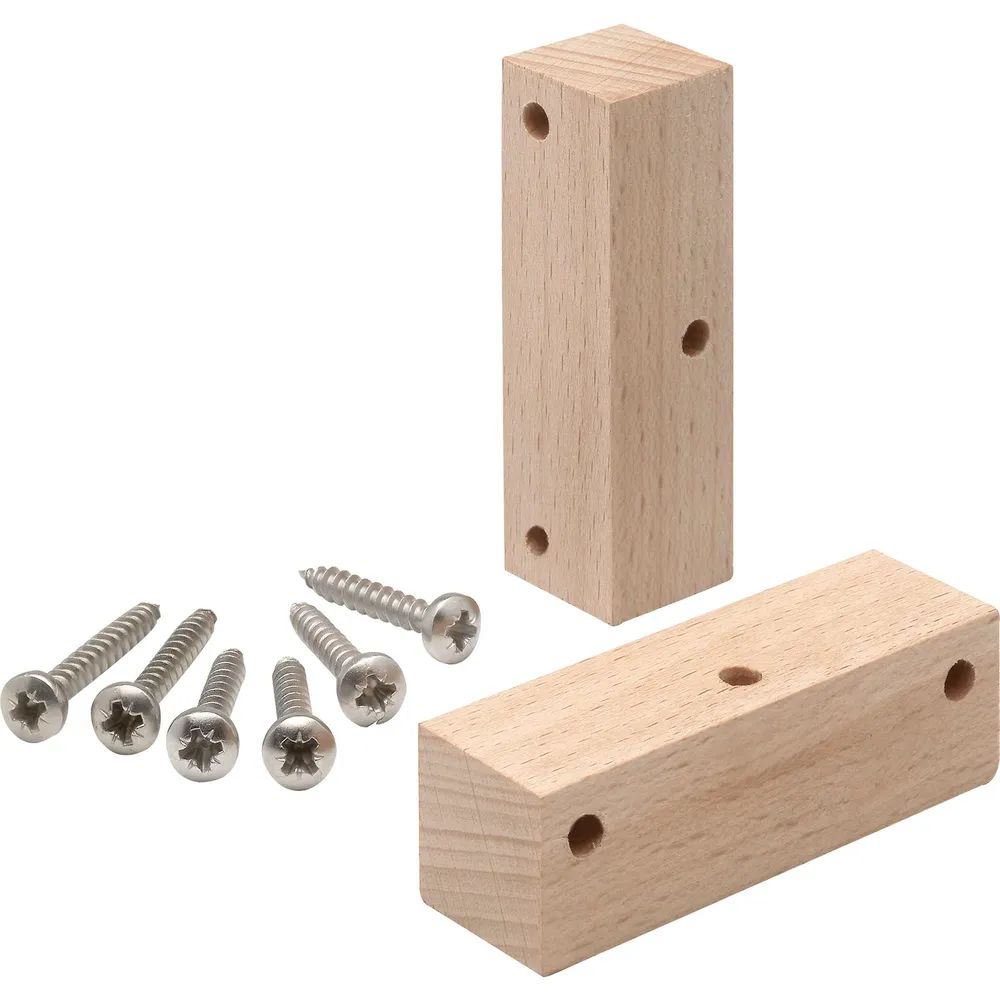 Kolar Montageset Holz C-Profil, Buche roh