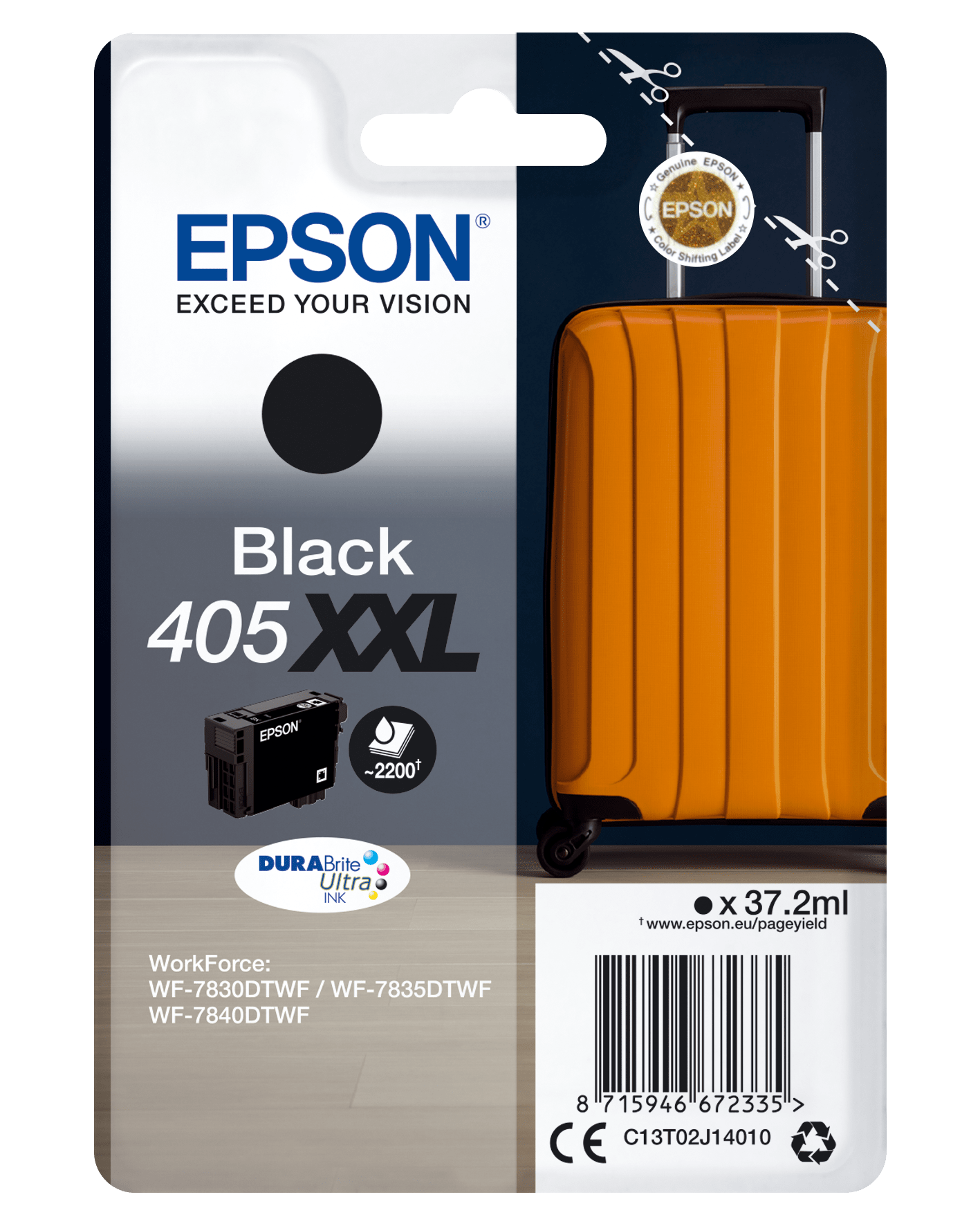 Epson Tinte Koffer 405XXL Single, black