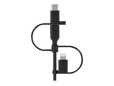 Belkin BoostCharge Universal - USB-Kabel - USB männlich zu Micro-USB Typ B, Lightning, 24 pin USB-C männlich
