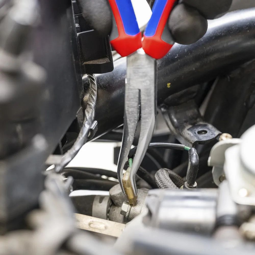 KNIPEX Mechanikerzange mit Comfort-Griffen verchromt 200 mm