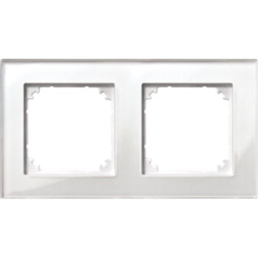Merten M-PLAN-ECHTGLASRAHMEN, 2FACH / MERTEN 489219 BWS 489219