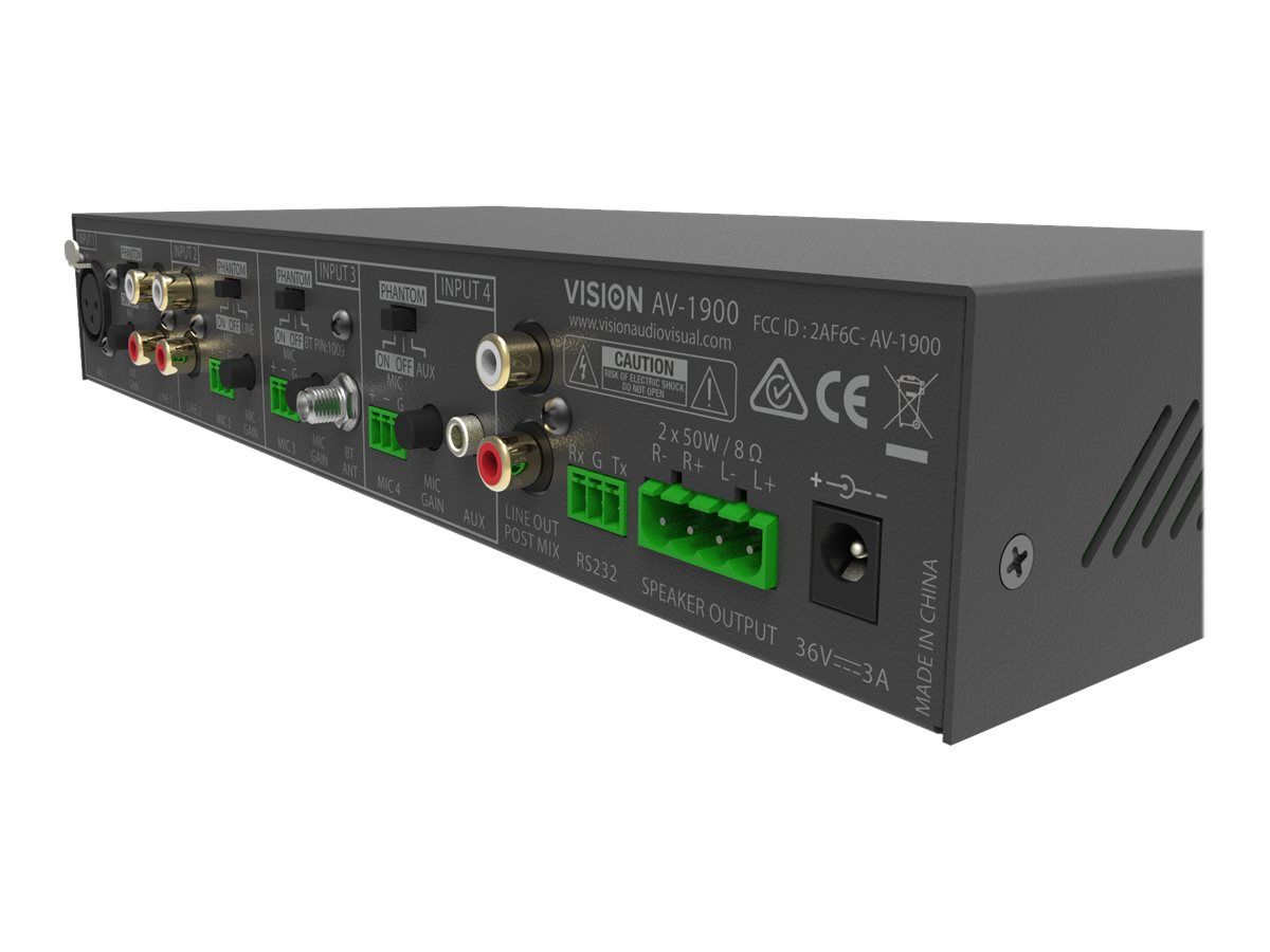 Vision AV-1900 - Mischverstärker - mit Stromversorgung