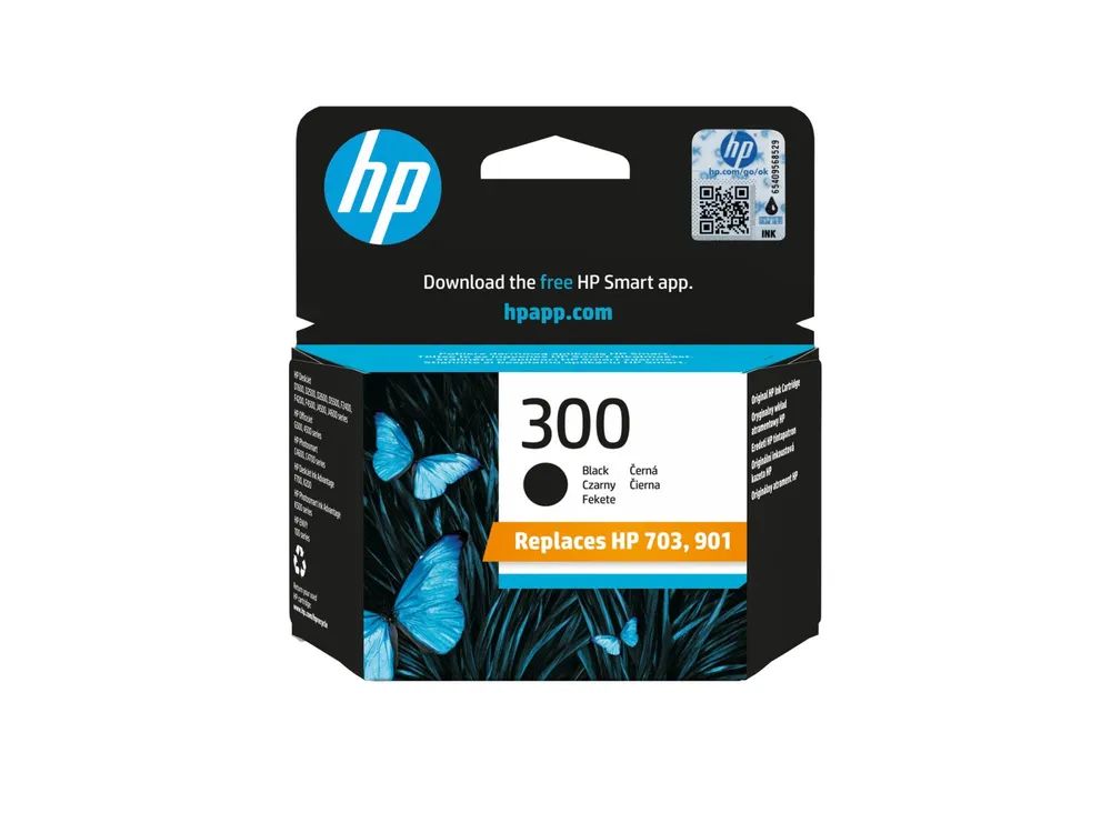 HP 300 - 4 ml - Schwarz - original - Tintenpatrone