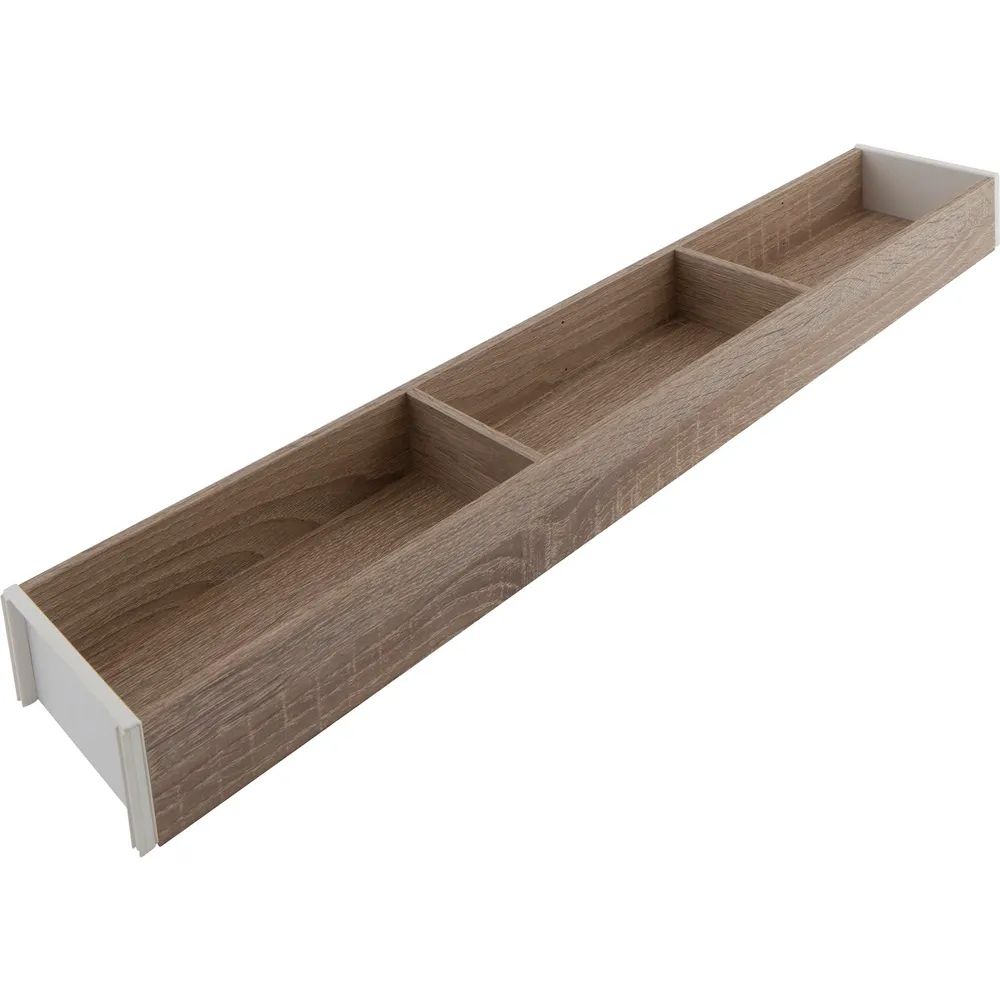 BLUM AMBIA-LINE Schubkastenrahmen schmal, NL650mm, B100mm, Bardolino Eiche