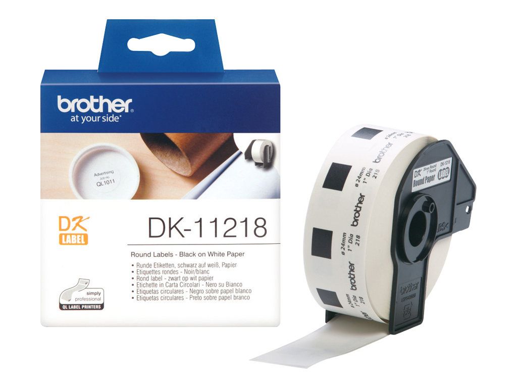 Brother DK-11218 - Schwarz auf Weiß - Rolle (2,4 cm)