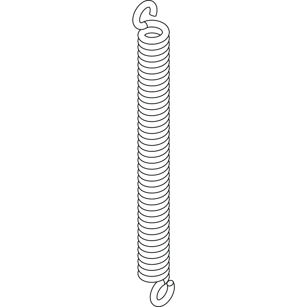 GU-937/934 HS Zugfeder für Hebegetriebeschloss, ab 200 kg, Stahl verzinkt
