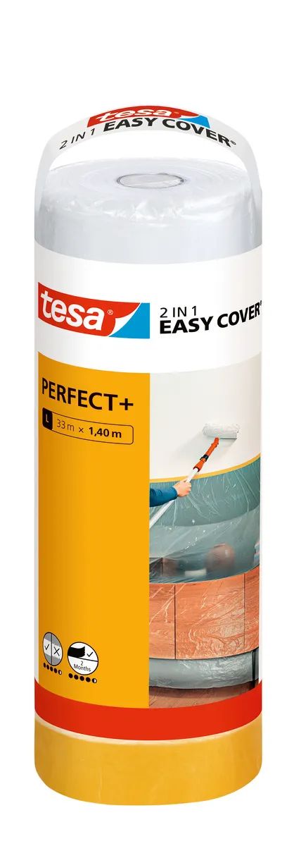 tesa® EASY COVER Perfect+ – Malerfolie Refill – Nachfüllrolle