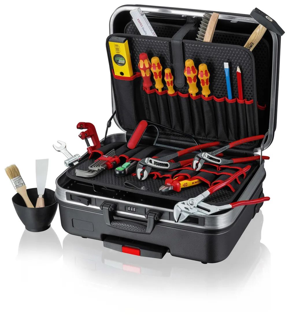 KNIPEX Werkzeugkoffer „BIG Basic Move" Sanitär 31-teilig 515 mm