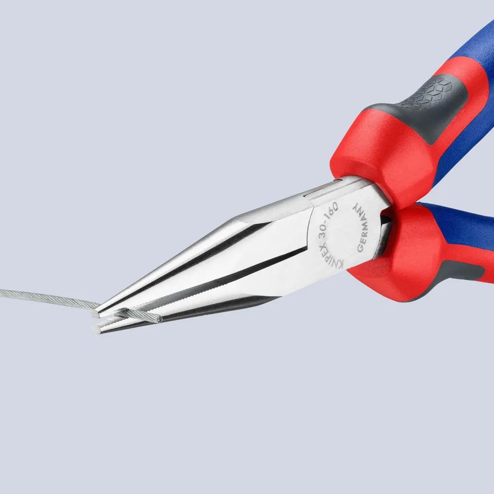 KNIPEX 30 25 160 Langbeckzange mit Comfort-Griffen verchromt 160 mm