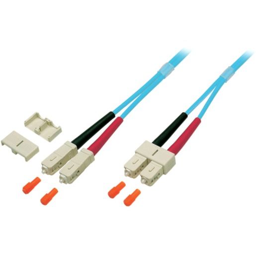 EFB SC/SC 2G50/125 2M OM3 TÜRKIS / LWL-PATCHKABEL LS0H O7413.2