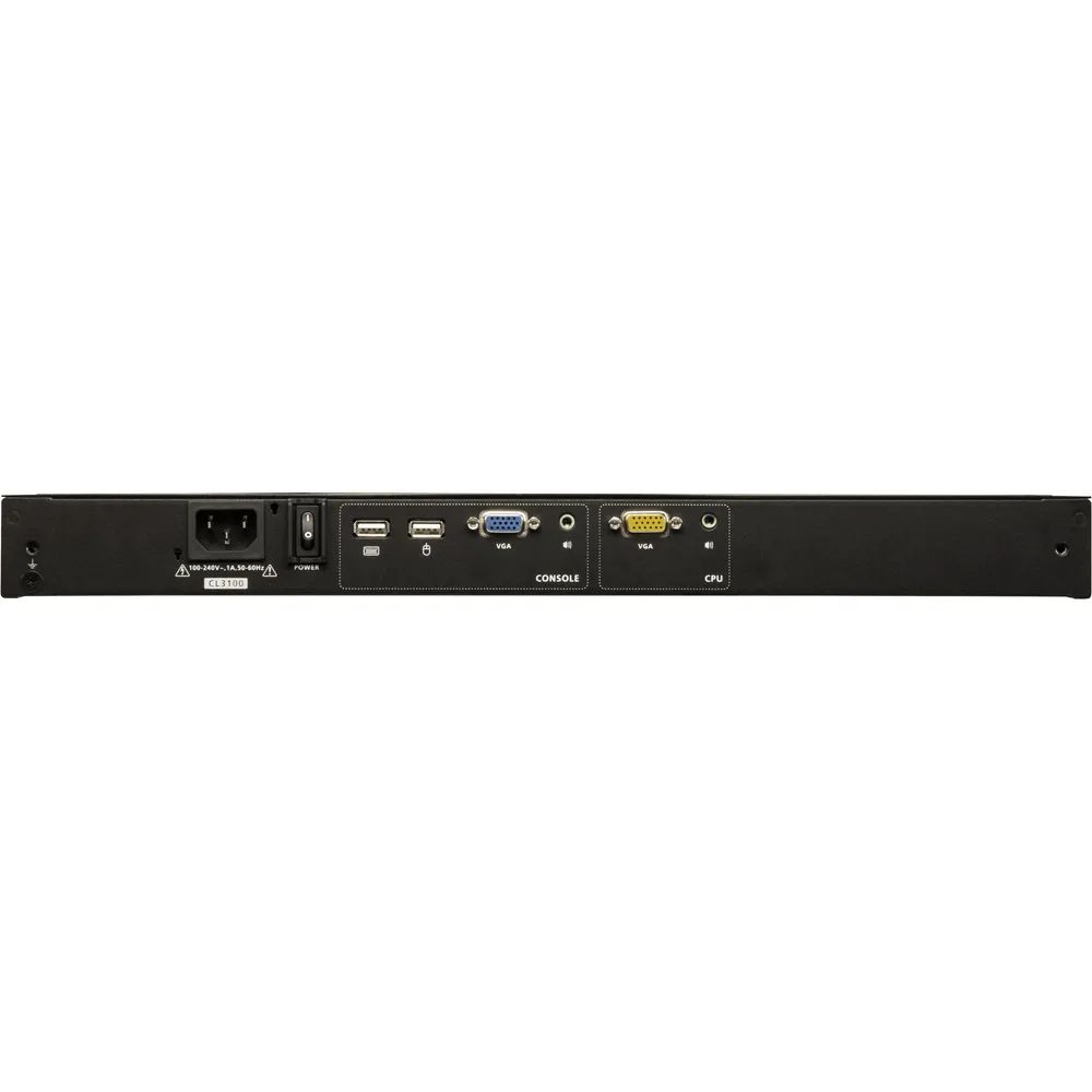 ATEN 1U Short Depth USB VGA Single RailLCD............-German Keyboard - KVM-Konsole
