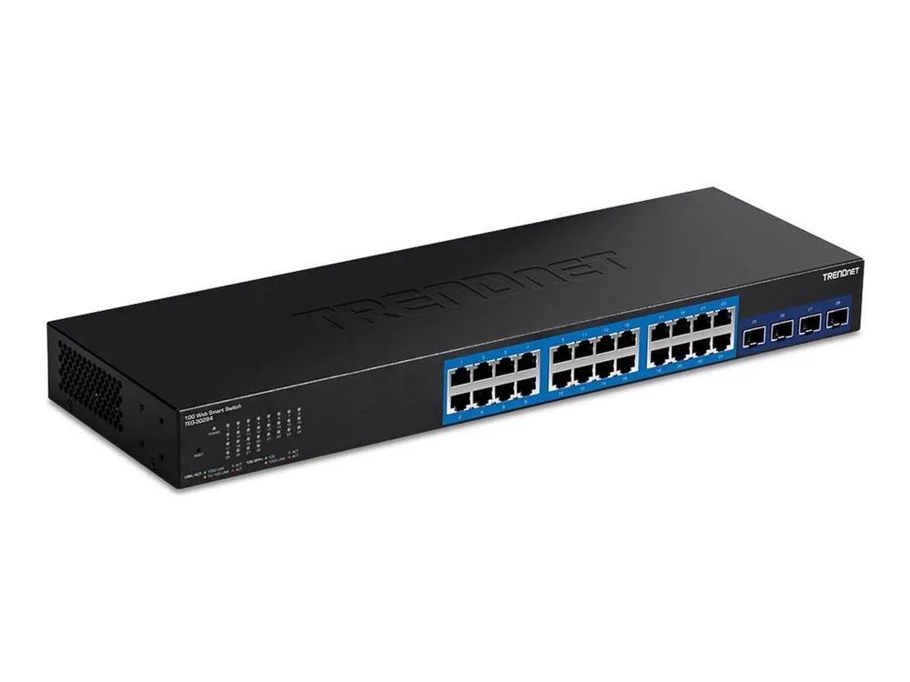 TRENDnet TEG 30284 - Switch - Smart - 24 x 10/100/1000 + 4 x 10 Gigabit SFP+
