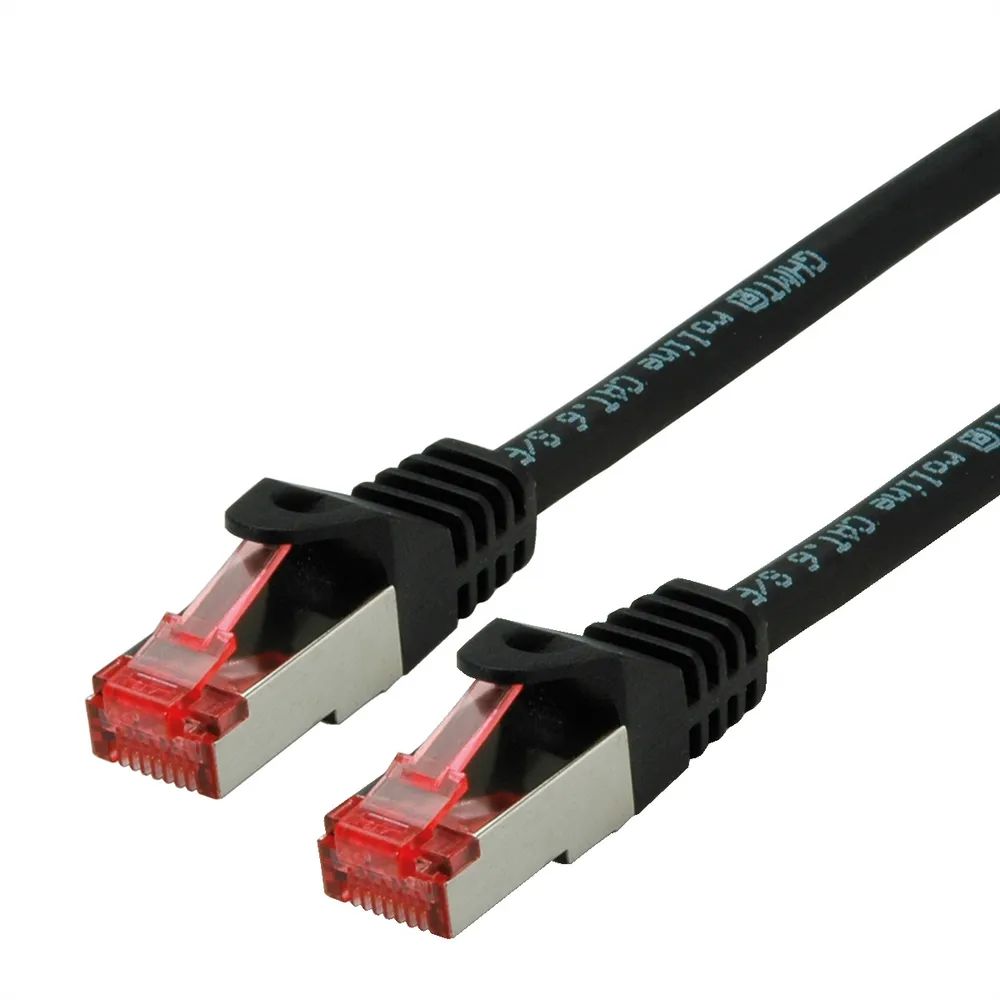 ROLINE Patchkabel Cat.6 S/FTP (PiMF), Component Level, LSOH, schwarz, 1,5 m