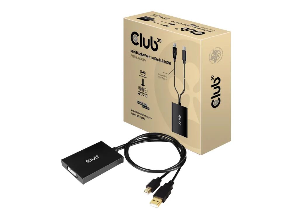 Club 3D DisplayPort/DVI-Adapter - Dual Link - USB (nur Strom)