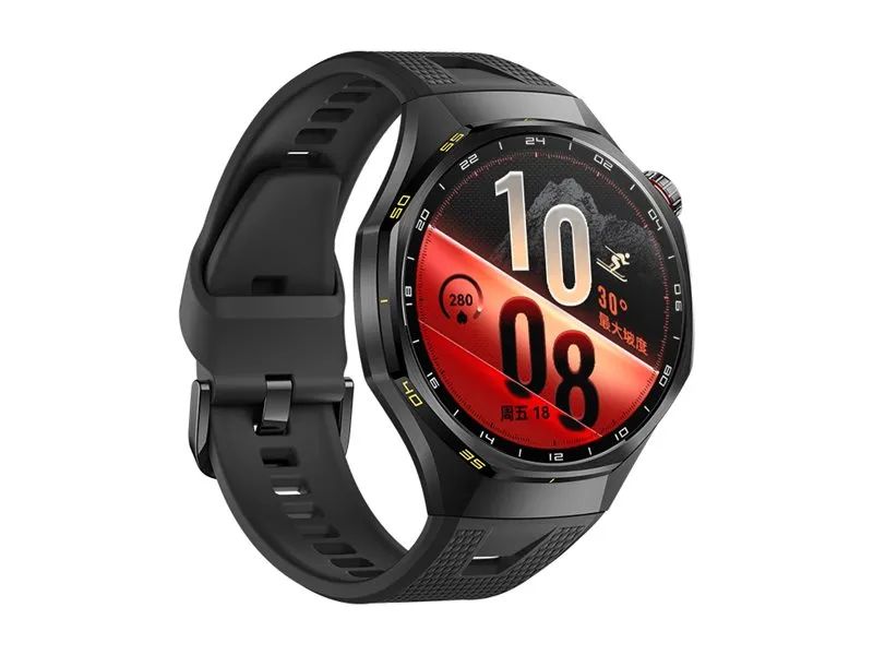 Huawei Watch GT 7 Pro - Titanlegierung - intelligente Uhr mit Riemen - Flouroelastomer - schwarz - Handgelenkgröße: 140-210 mm - Anzeige 3.7 cm (1.47")