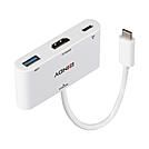 Lindy Videoadapter - 24 pin USB-C männlich zu USB Typ A, HDMI, USB-C (nur Spannung)