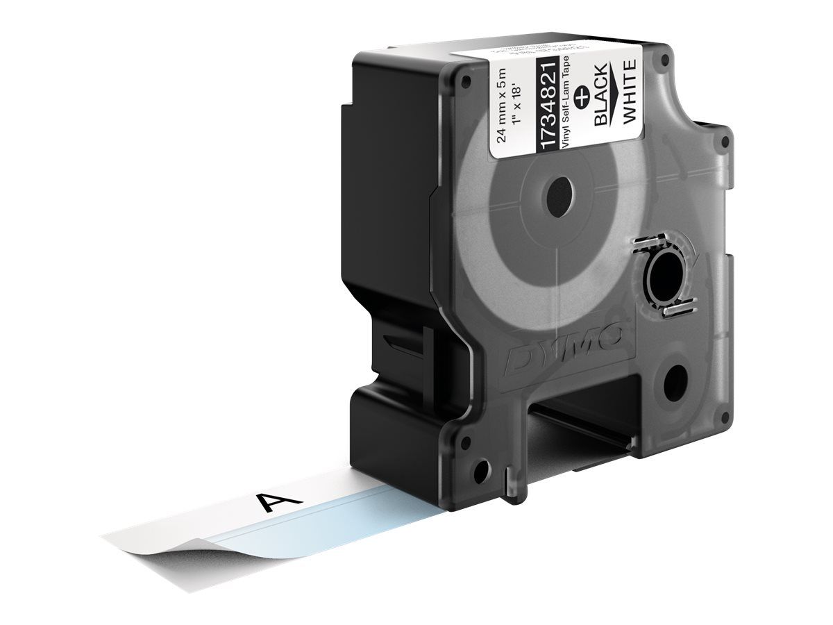 Dymo Rhino - Vinyl - weiß - Rolle (2,4 cm x 5,5 m) 1 Kassette(n) Band