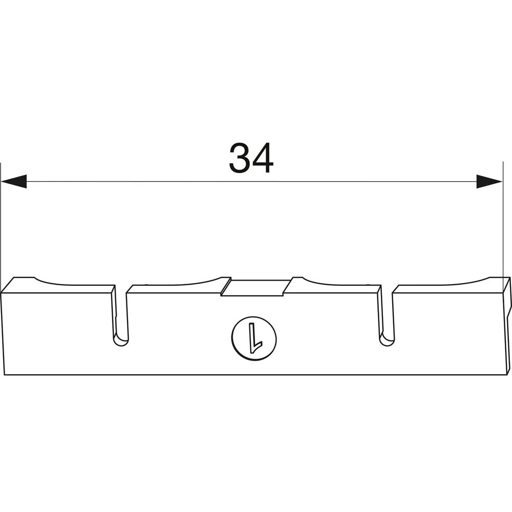 MACO-TRONIC Unterlage für Reedkontakt Typ 2, PVC, weiß (363183)