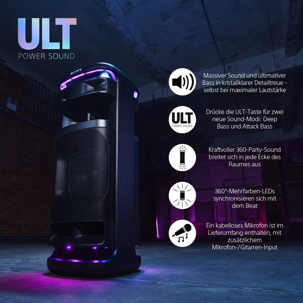 Sony ULT Tower 10 - Bluetooth Partylautsprecher