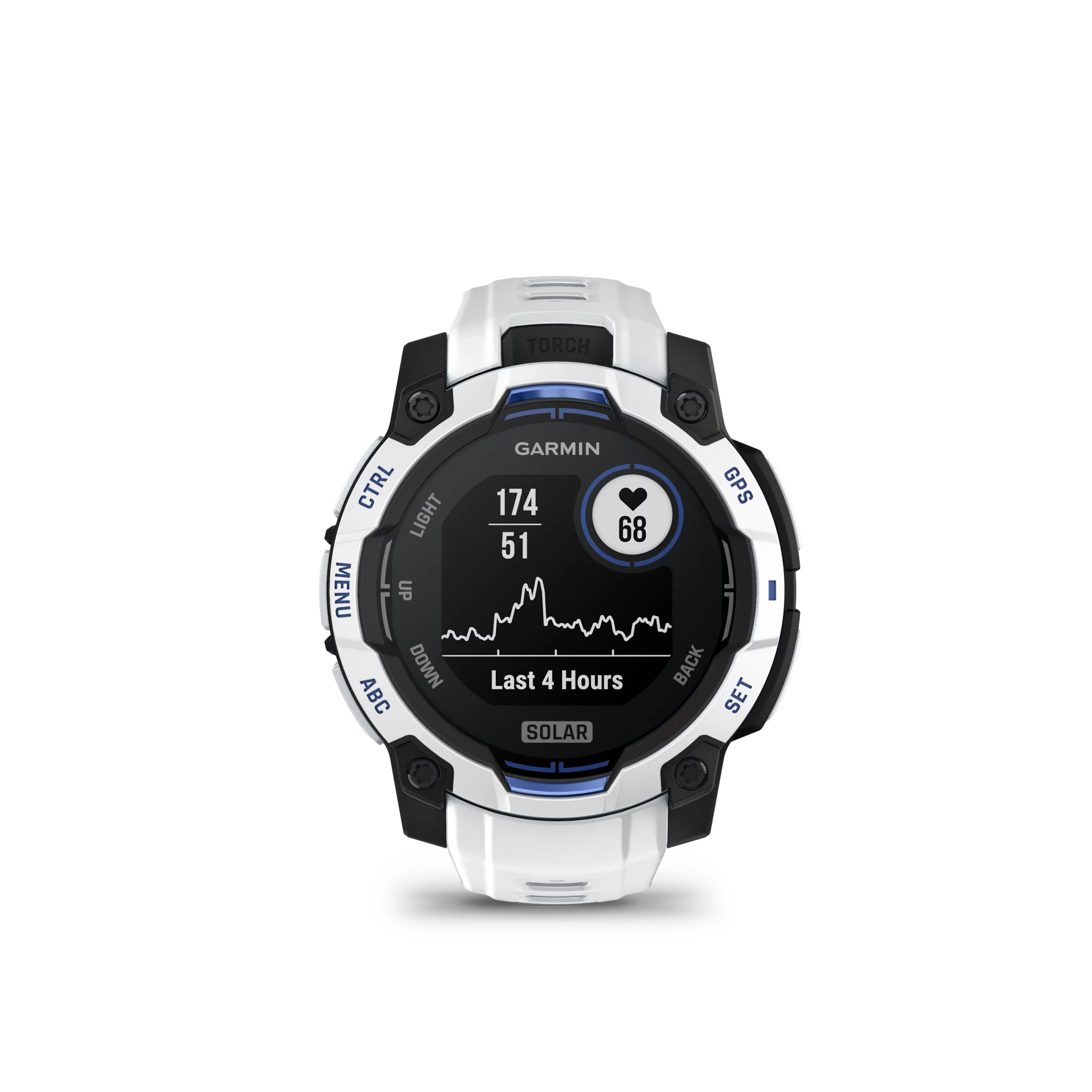Garmin Instinct 3,45mm,Solar,Whitestone mit Whitestone Band,WW