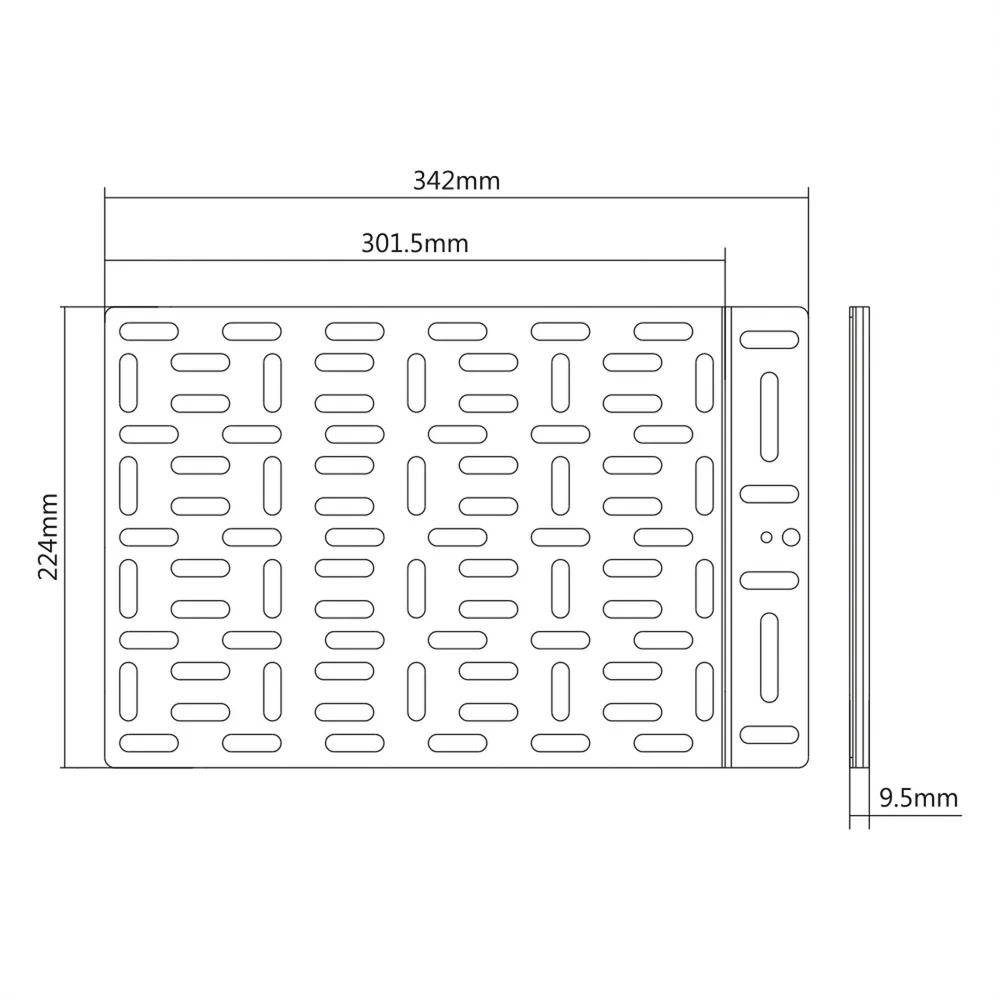 ROLINE Media-Player Halterung, gross (340 x 224 mm), bis 5 kg