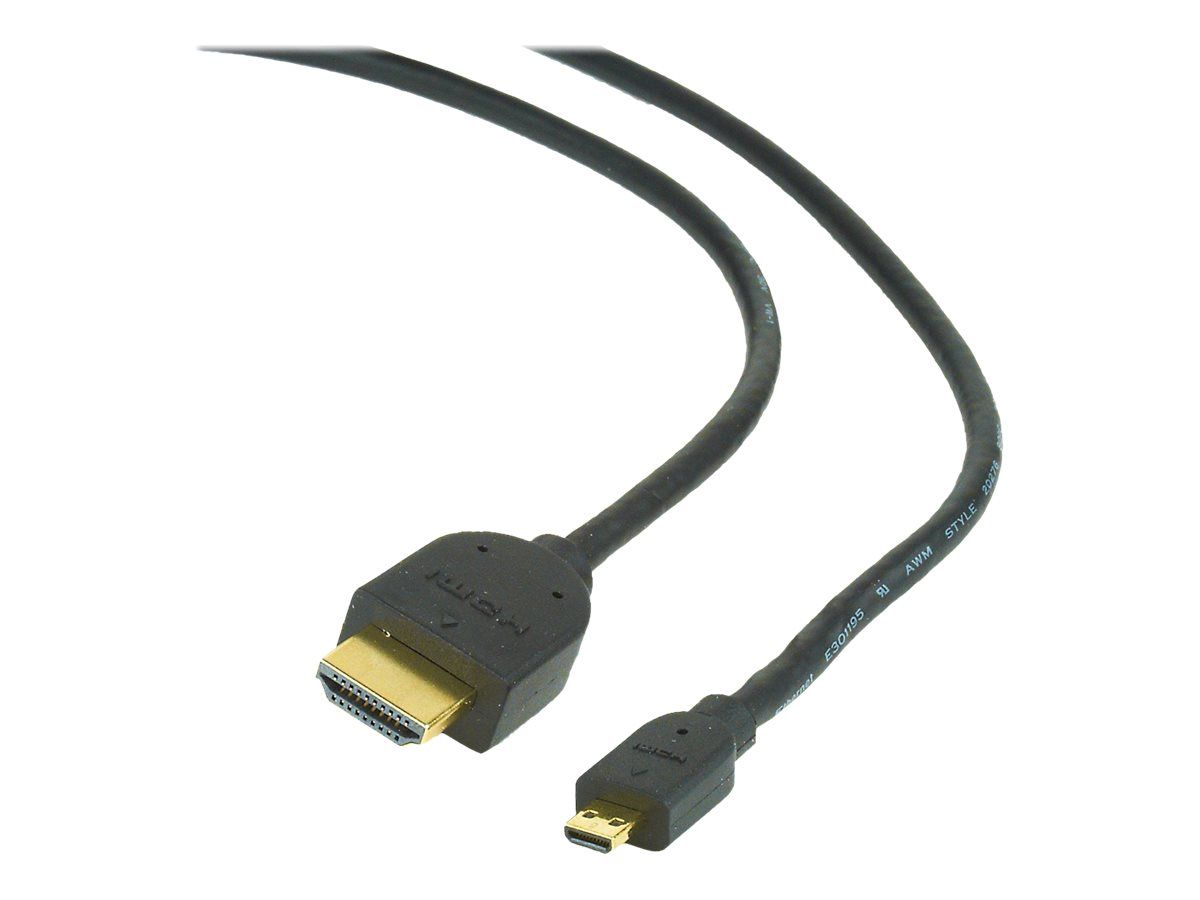 Gembird HDMI-Kabel - 19 pin micro HDMI Type D männlich zu HDMI männlich