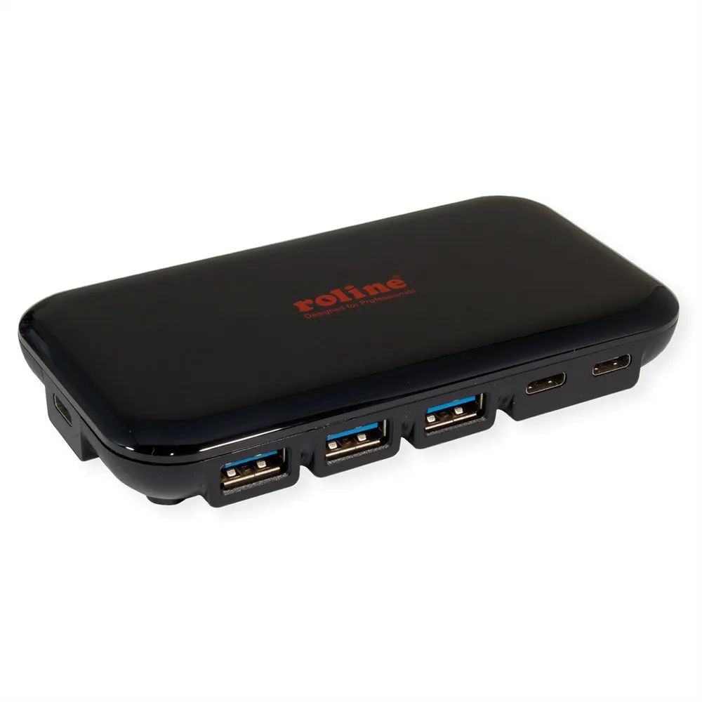 ROLINE USB 3.2 Gen 2 Hub, 7-fach (3x Typ C + 4x Typ A)